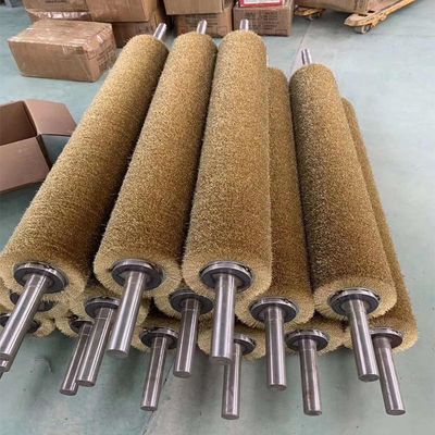 Customized Coppered Steel Wire Brush Roller Polishing Sanding Drums