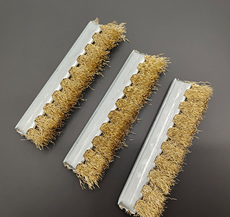 Mechanical Brass Copper Wire Brush Metal Backing Brass Descaling Cleaning Strip Brush